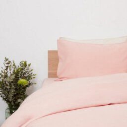 panda London Bamboo & French Linen Complete Bedding Set Himalayan Pink - thumbnail 3