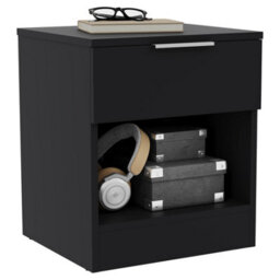 Lassic Vida Designs Trega Black 1-Drawer Bedside Chest With Smooth Glide Drawer, (H)4100 X (W)3900 X (D)2800 mm - thumbnail 9