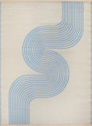 The Rugs Reversible Waterproof Abstract Outdoor Rug Urban 1010 Blue&beige - thumbnail 4