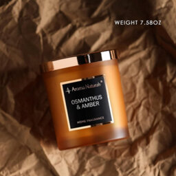 Aroma Naturals Candle 215G Osmanthus & Amber Soy Wax Scented 35H Burn Time - thumbnail 3