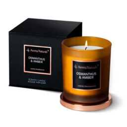 Aroma Naturals Candle 215G Osmanthus & Amber Soy Wax Scented 35H Burn Time - thumbnail 1