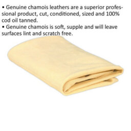 Premium Genuine Chamois Leather Car Detailing Cloth - 3.5 Square Feet For A Scratch-Free Finish - thumbnail 2