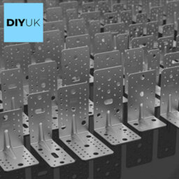 SS8 Angle Bracket Size: 90X90X65X2.5mm ( Pack Of: 10 ) Heavy Duty Galvanised Steel Metal Corner Braces For Joining, Bracing - thumbnail 3