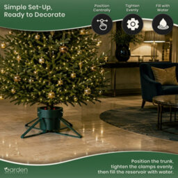 Large Green Christmas Tree Stand With Large Water Tank - thumbnail 5