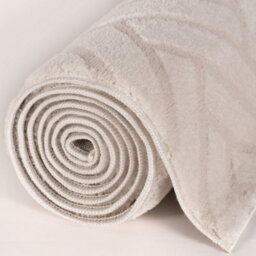 The Rugs Loft Ivory Herringbone Living Room Area Rug And Runners Soft Pile - thumbnail 8