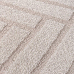 The Rugs Loft Ivory Herringbone Living Room Area Rug And Runners Soft Pile - thumbnail 5