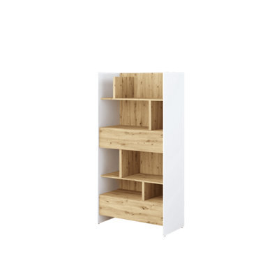 Arte Bed Concept White Matt And Oak Artisan Sideboard Cabinet 92Cm - image 1