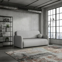 Viva Sun Iv Living Room Sofa Bed Sleeper Chair With Storage Compartment Metal Legs Chipboard 170X103X85Cm Light Grey - thumbnail 2