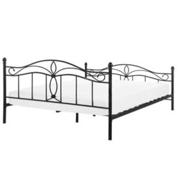 Beliani Bed Metal Antlia 160 X 200 Cm (Eu King Size) Black - thumbnail 6