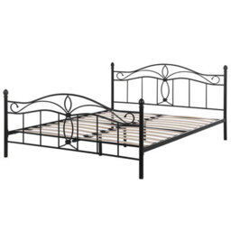 Beliani Bed Metal Antlia 160 X 200 Cm (Eu King Size) Black - thumbnail 4