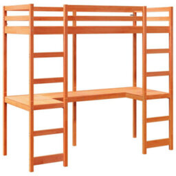 Berkfield Loft Bed Frame Without Mattress Wax Brown 80X200 Cm Solid Wood Pine - thumbnail 3