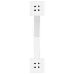 Berkfield Modern Coffee Table Legs X-Shaped 2 Pcs White 60X(42-43) Cm Steel - thumbnail 7