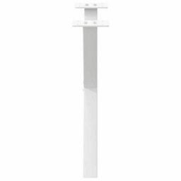 Berkfield Modern Coffee Table Legs X-Shaped 2 Pcs White 60X(42-43) Cm Steel - thumbnail 6