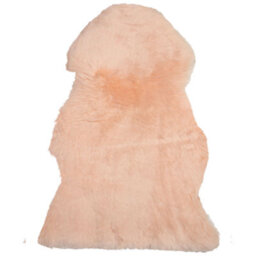 Beliani Sheepskin Rug Uluru Peach Pink 65 X 110 Cm - thumbnail 1
