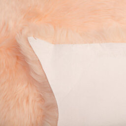 Beliani Sheepskin Rug Uluru Peach Pink 65 X 110 Cm - thumbnail 5