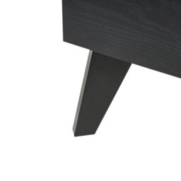 Beliani Bed Pe Rattan Monpazier 120 X 200 Cm (Eu Small Double) Black - thumbnail 8