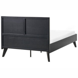 Beliani Bed Pe Rattan Monpazier 120 X 200 Cm (Eu Small Double) Black - thumbnail 6