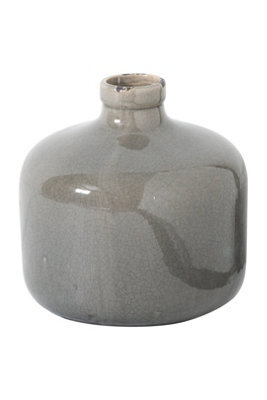 Garda Grey Glazed Eve Vase, Modern Ceramic Centerpiece - image 1