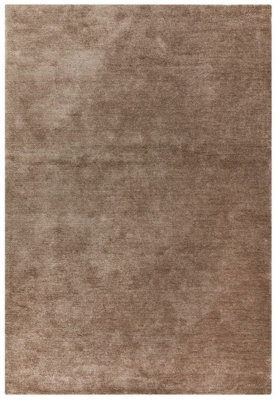 Modern Rug, Plain Rug For Bedroom, & Livingroom, Easy To Clean Modern Rug, 13mm Thick Mink Plain Rug-120Cm X 170Cm - image 1