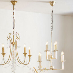 Pacific Lifestyle Champagne Gold Chandelier 10 Light Multi Arm Pendant Ceiling Light - thumbnail 7