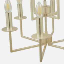 Pacific Lifestyle Champagne Gold Chandelier 10 Light Multi Arm Pendant Ceiling Light - thumbnail 6