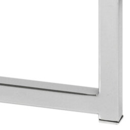 Furniture To Go Cross Round Metal Side Table With Glass Top - thumbnail 6