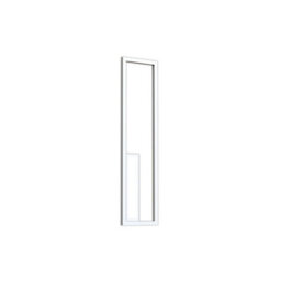 Luminosa Lighting Luminosa Boutique Rectangle Wall Lamp, 40W Led, 3000K, 2250Lm, White, 3Yrs Warranty - thumbnail 1