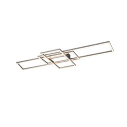 Luminosa Lighting Luminosa Irvine Modern 60W Led Semi Flush Light Nickel Matt 3000-6500K Remote Control - Uk Stock - thumbnail 1