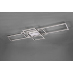 Luminosa Lighting Luminosa Irvine Modern 60W Led Semi Flush Light Nickel Matt 3000-6500K Remote Control - Uk Stock - thumbnail 4