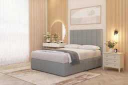 Somnior Beds Somnior Austin Divan Bed Set With Midnight Pocket Sprung Mattress And Headboard Sage Linen - thumbnail 4