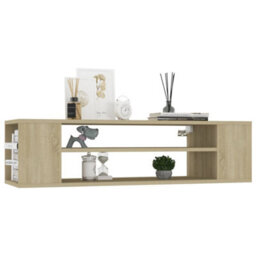 Walplus Hanging Tv Cabinet Sonoma Oak 100X30X26.5 Cm Engineered Wood - thumbnail 3