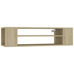 Walplus Hanging Tv Cabinet Sonoma Oak 100X30X26.5 Cm Engineered Wood - thumbnail 2