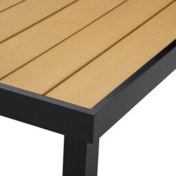 Outsunny Garden Dining Table For 8, Aluminium Frame For Patio, Natural - thumbnail 9