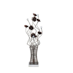 Luminosa Lighting Luminosa (Dh) Majella Table Lamp 4 Light G4 Polished Chrome/coffee/crystal, Not Led/cfl Compatible