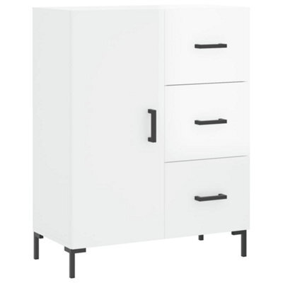 Berkfield Classic Sideboard High Gloss White 69.5X34X90 Cm Engineered Wood - image 1
