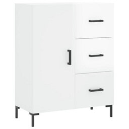 Berkfield Classic Sideboard High Gloss White 69.5X34X90 Cm Engineered Wood - thumbnail 1