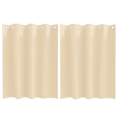 Berkfield Modern Curtains With Curtains 2 Pcs Cream 140 X 140 Cm Polyester - image 1