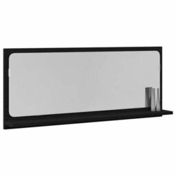 Walplus Mirror Shelf Black Oak 90 X 10.5 X 37 Cm Engineered Wood - thumbnail 3