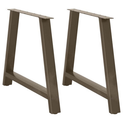 Berkfield Dining Table Legs A-Shaped 2 Pcs 100X(72-73) Cm Steel - image 1
