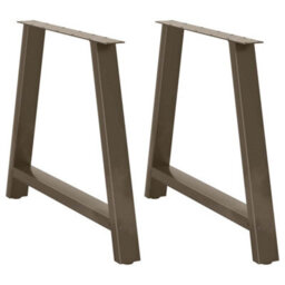 Berkfield Dining Table Legs A-Shaped 2 Pcs 100X(72-73) Cm Steel - thumbnail 1