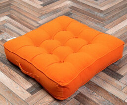 Casabella Booster Cushion Armchair Cushion Large Booster Seat Dining Chair 50X50+10Cm Thick Floor Cushion Sofa Seat Terracota - thumbnail 3