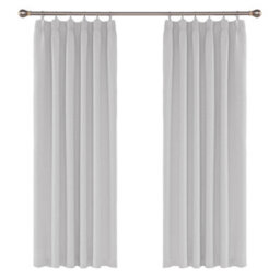 Deconovo Thermal Insulated Blackout Curtains Pencil Pleat Energy Saving Noise Reducing 52 X 84 Inch Greyish White 2 Panels - thumbnail 1