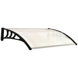 Outsunny Outdoor Window Door Canopy Fixed Awning Porch Uv Water Cover White - thumbnail 2