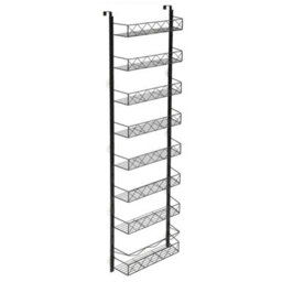 8 Tier Metal Over Door Hanging Storage Rack Organiser - thumbnail 1