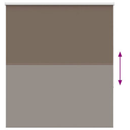 Berkfield Roller Blind Blackout Coffee 135X175 Cm Fabric Width 131.6 Cm Polyester - thumbnail 5