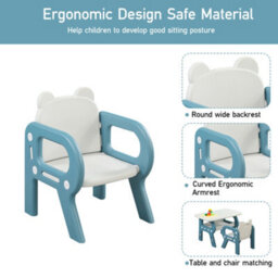Living And Home Kids Children Toddler Table And Chair Set Desk And Chair Set Height Adjustable - thumbnail 3