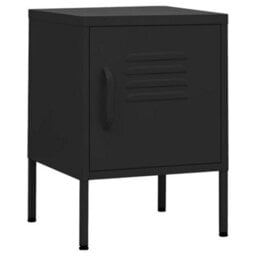 Vidaxl Nightstands 2 Pcs Black 35X35X51 Cm Steel - thumbnail 2