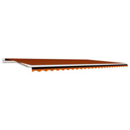 Berkfield Awning Top Sunshade Canvas Orange And Brown 600X300 Cm - thumbnail 2