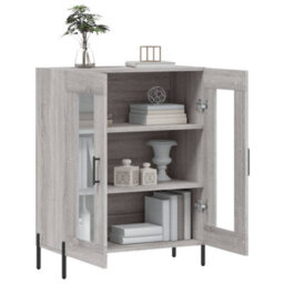 Berkfield Sideboard Grey Sonoma 69.5X34X90 Cm Engineered Wood - thumbnail 4