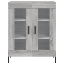 Berkfield Sideboard Grey Sonoma 69.5X34X90 Cm Engineered Wood - thumbnail 5